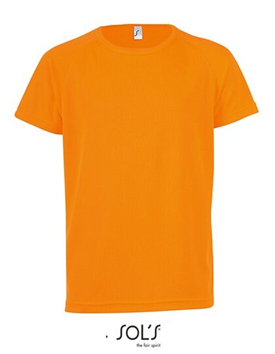 Kids` Raglan Sleeved T-Shirt Sporty