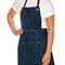 LF116 Le Chef Utility Apron Bib Washed Denim