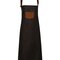 Division Waxed Look Denim Bib Apron With Faux Leather
