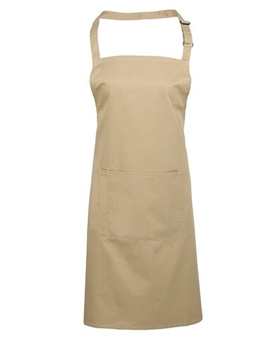 Colours Collection Bib Apron with Pocket