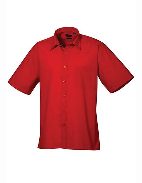 Men`s Poplin Short Sleeve Shirt