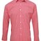 Men`s Microcheck (Gingham) Long Sleeve Cotton Shirt