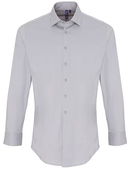 Men´s Stretch Fit Poplin Long Sleeve Cotton Shirt