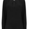 Ladies Pleat Front Long Sleeved Blouse