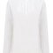 Ladies Pleat Front Long Sleeved Blouse