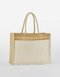 WM480 Westford Mill Cotton Pocket Natural Starched Jute Shopper