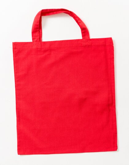 Baumwolltasche, kurze Henkel