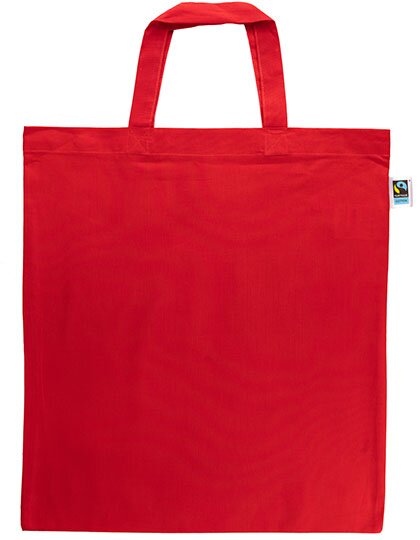 Baumwolltasche, Fairtrade-Baumwolle, kurze Henkel