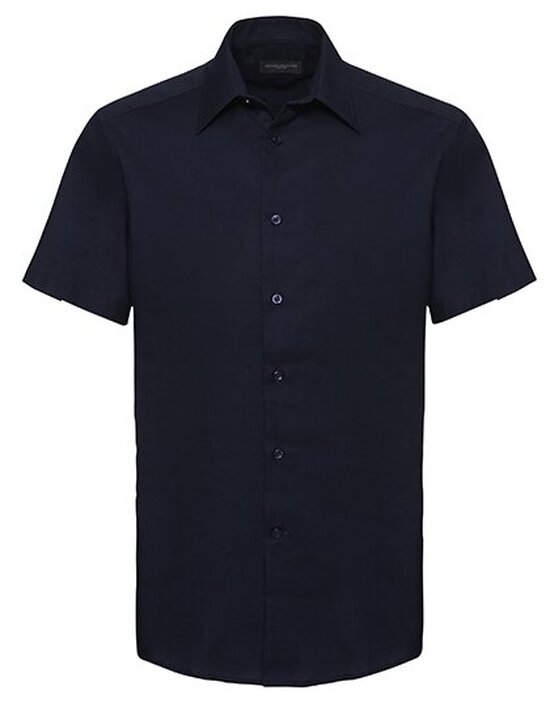 Men`s Short Sleeve Tailored Oxford Shirt