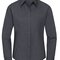 Ladies` Long Sleeve Fitted Polycotton Poplin Shirt
