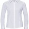 Ladies` Long Sleeve Fitted Polycotton Poplin Shirt