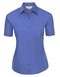 Ladies` Short Sleeve Classic Polycotton Poplin Shirt
