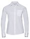 Ladies` Long Sleeve Classic Pure Cotton Poplin Shirt