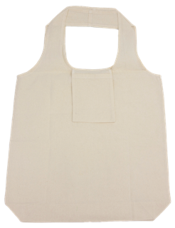Faltbare Einkaufstasche - recycelte Baumwolle