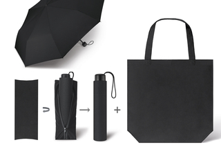 Taschenschirm mit Einkaufstasche SCHIRM & SHOPPER