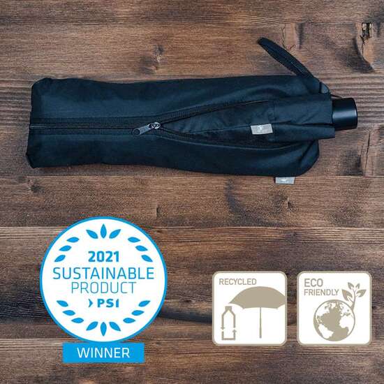 Taschenschirm mit Einkaufstasche SCHIRM & SHOPPER RPET