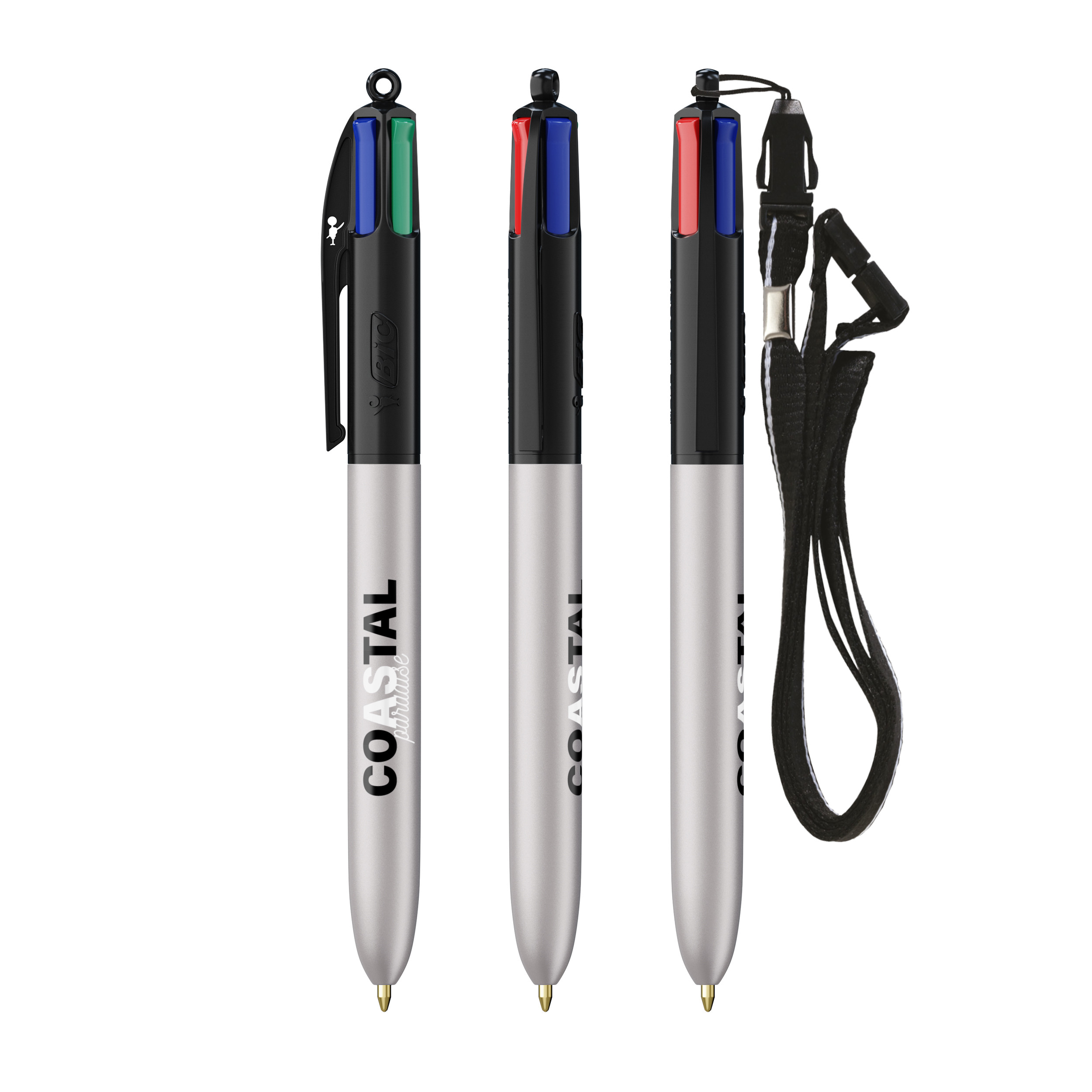 BIC® 4 Colours® Glacé with Lanyard