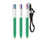 BIC® 4 Colours® ballpen + lanyard