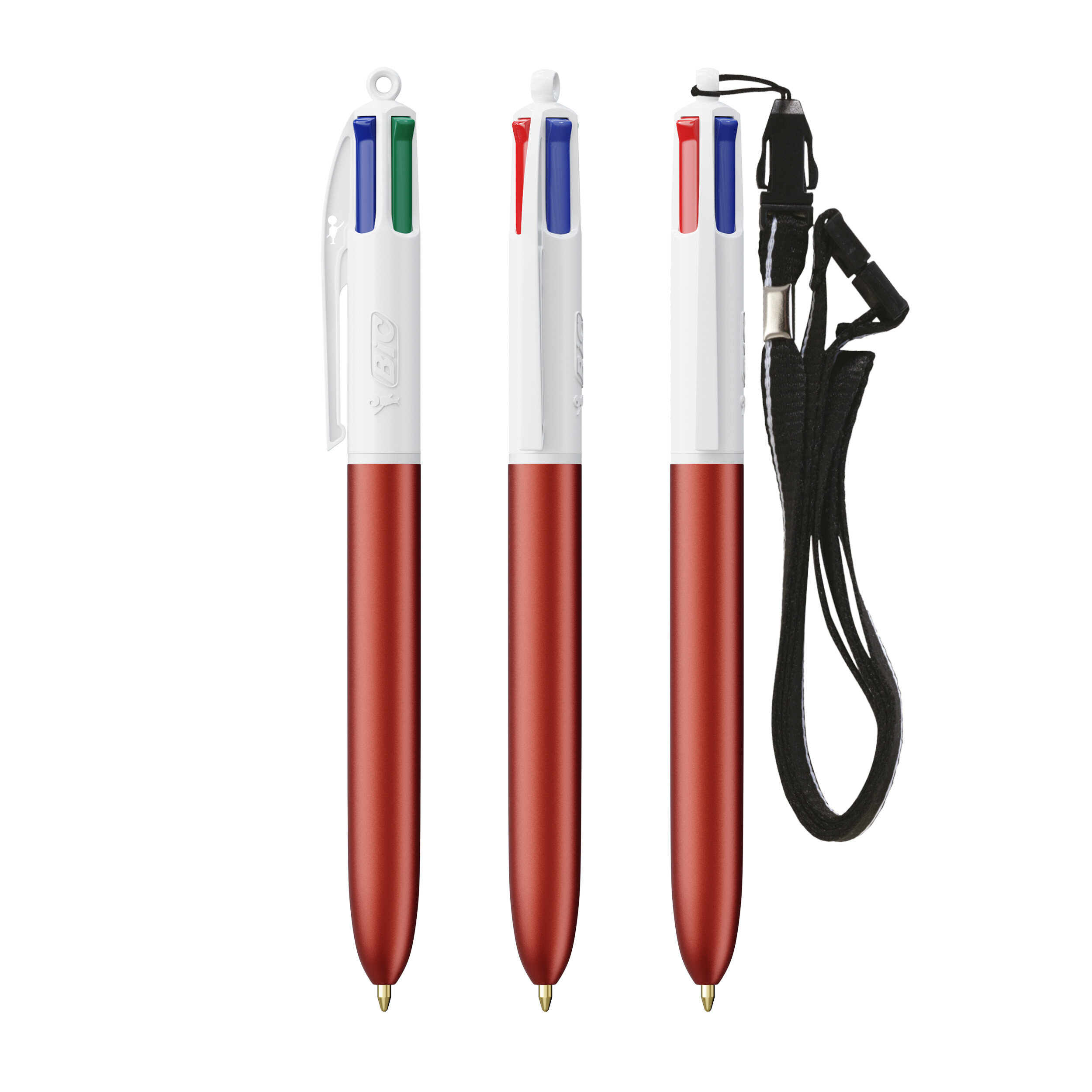 BIC® 4 Farben Glacé mit Schlüsselband