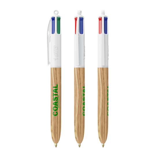 BIC® 4 Farben Wood Style