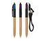 BIC® 4 Farben Wood Style mit Lanyard