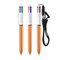 BIC® 4 Colours Shine mit Lanyard-Kugelschreiber